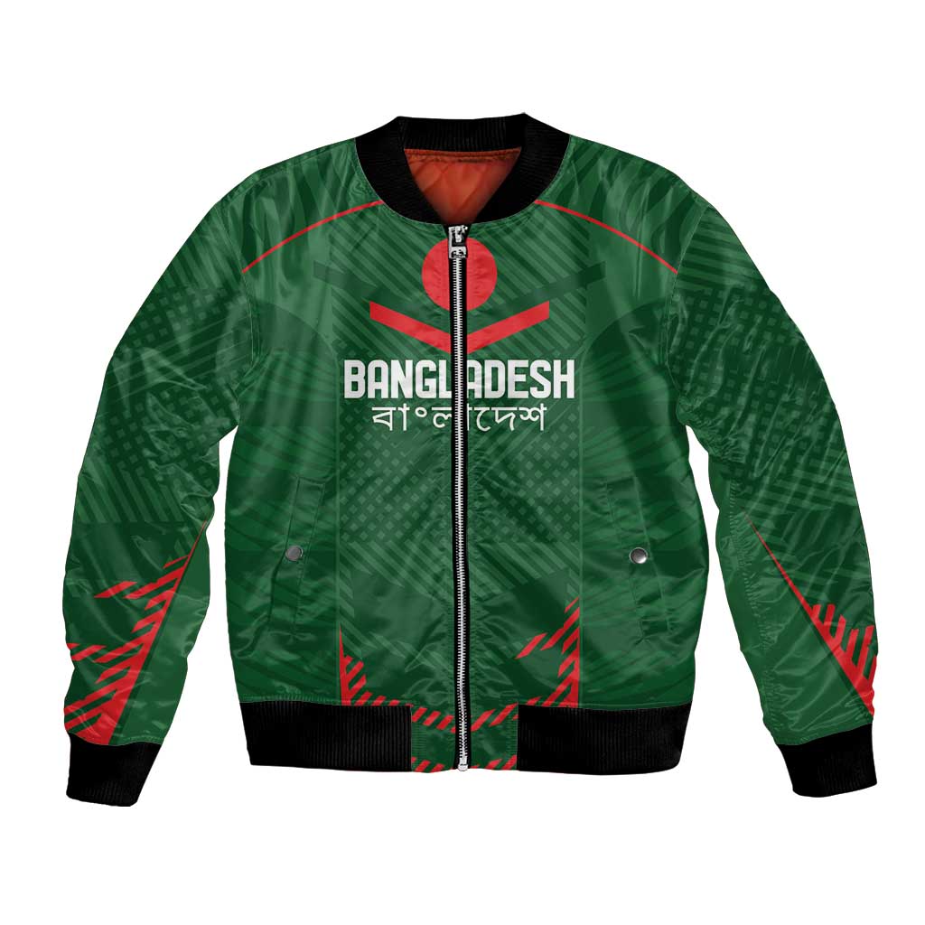 Custom Bangladesh Cricket Bomber Jacket Go Tigers Sporty Version