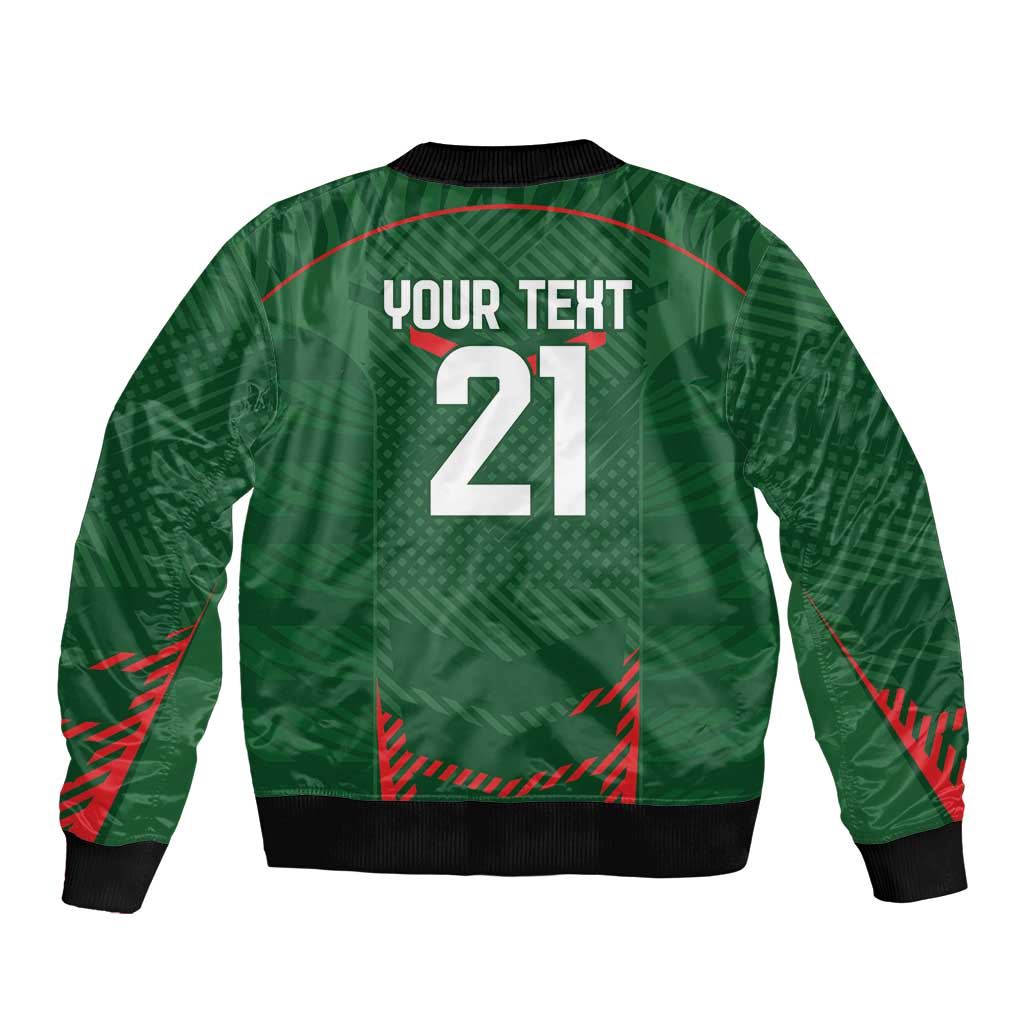 Custom Bangladesh Cricket Bomber Jacket Go Tigers Sporty Version