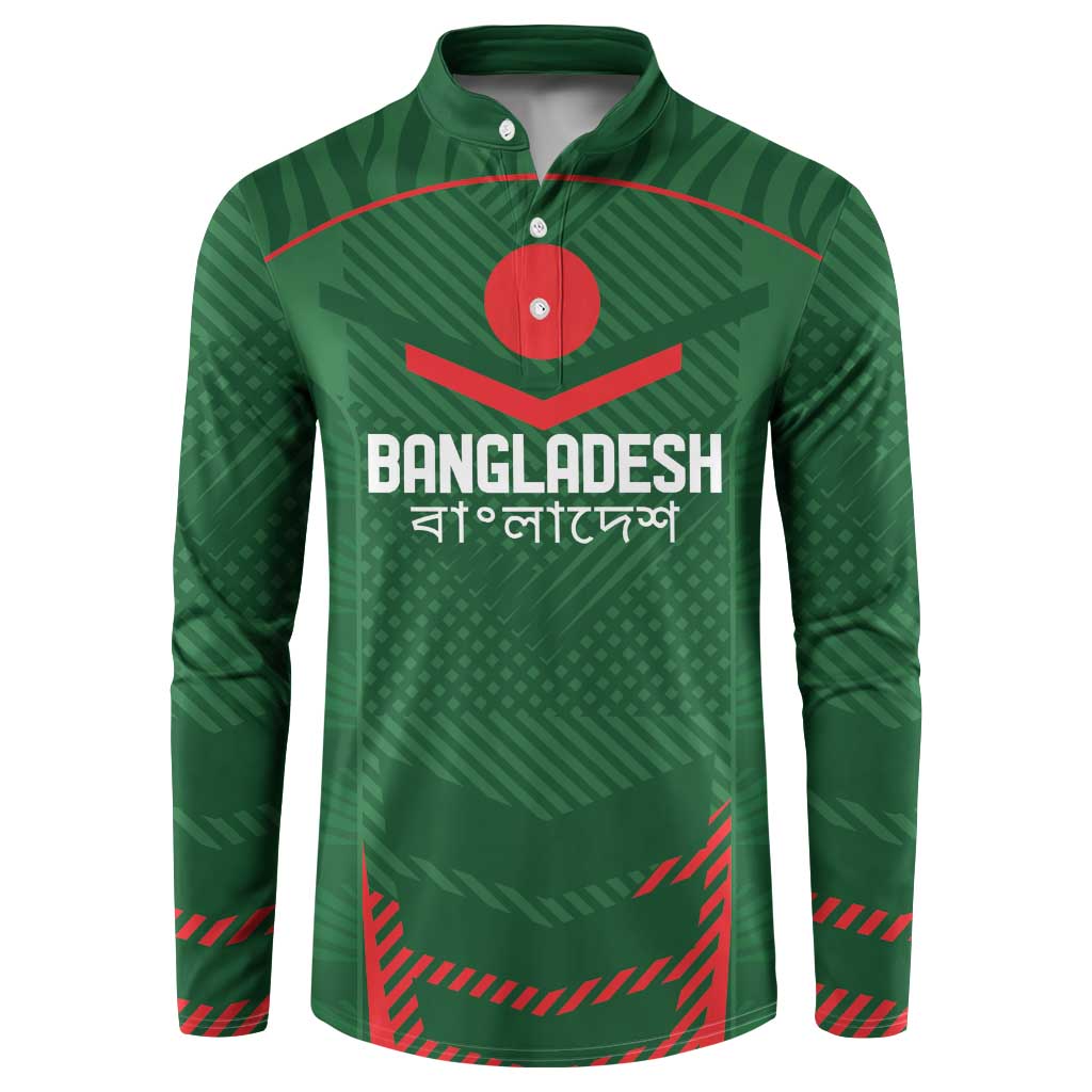 Custom Bangladesh Cricket Button Sweatshirt Go Tigers Sporty Version