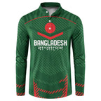 Custom Bangladesh Cricket Button Sweatshirt Go Tigers Sporty Version
