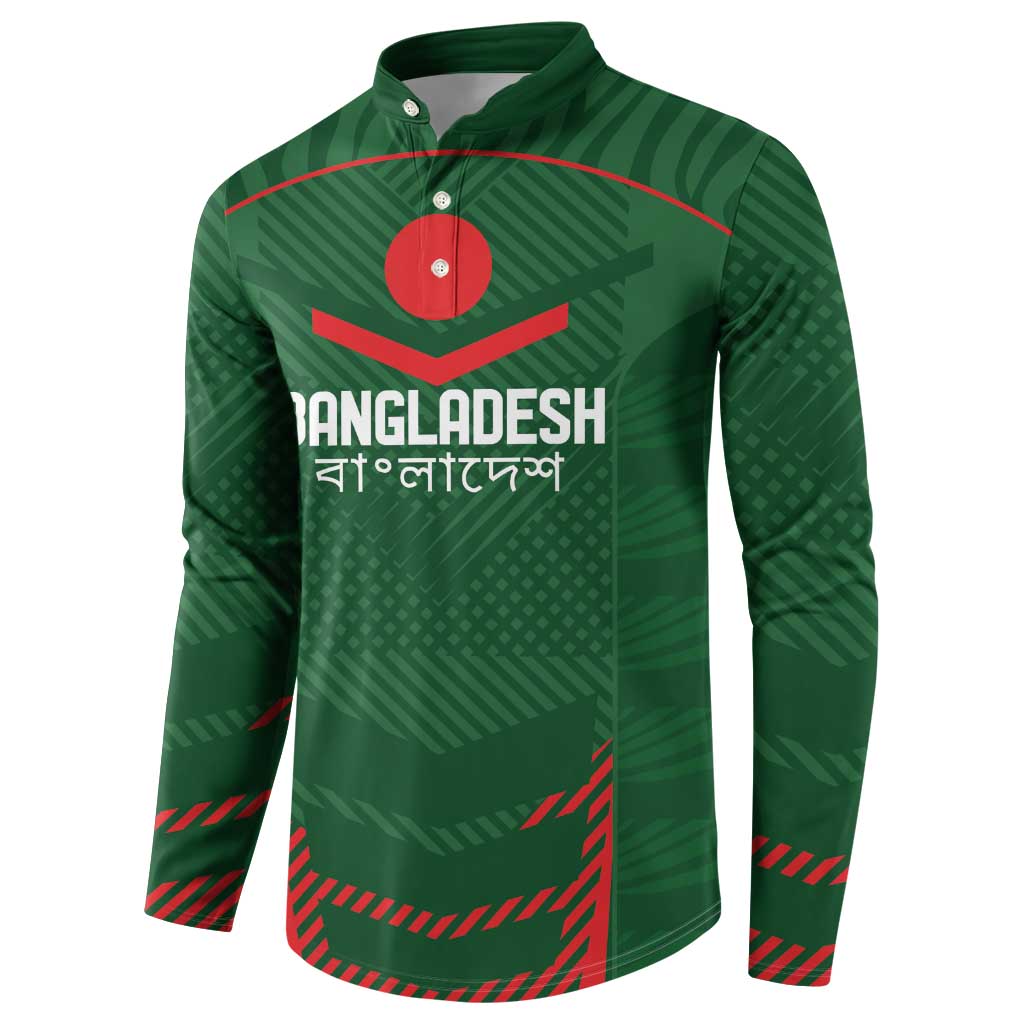 Custom Bangladesh Cricket Button Sweatshirt Go Tigers Sporty Version