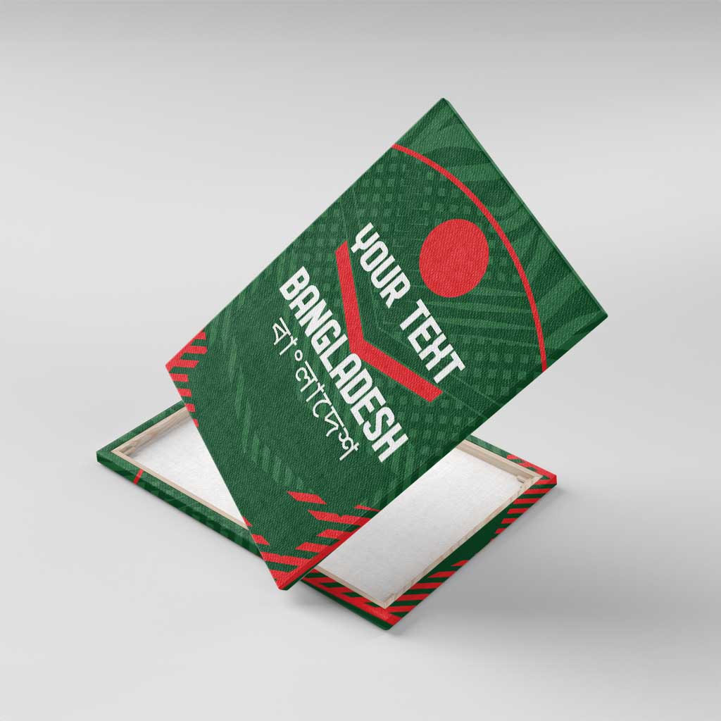 Custom Bangladesh Cricket Canvas Wall Art Go Tigers Sporty Version