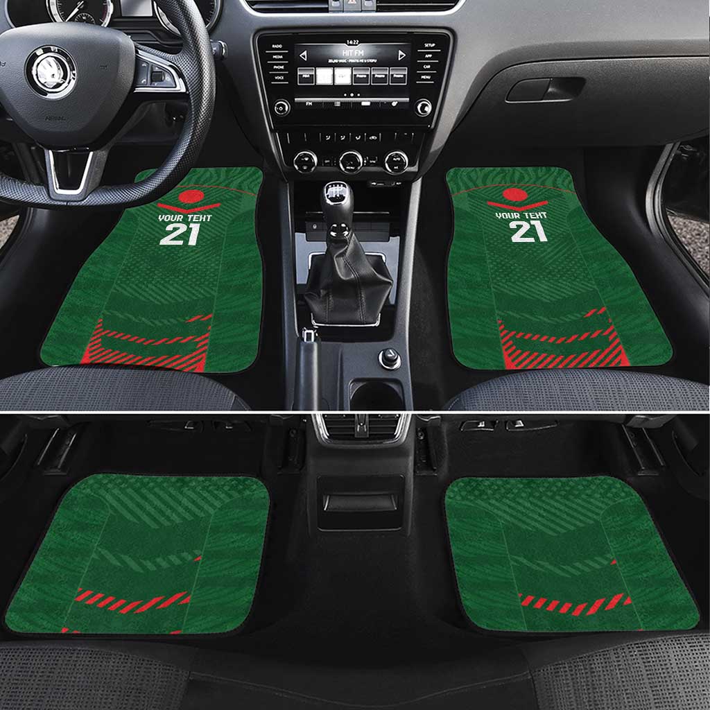 Custom Bangladesh Cricket Car Mats Go Tigers Sporty Version