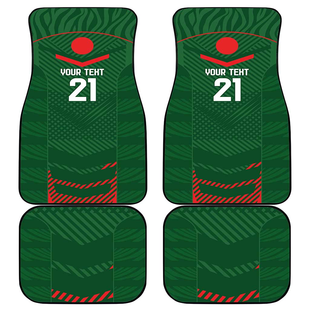 Custom Bangladesh Cricket Car Mats Go Tigers Sporty Version