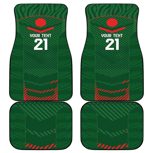 Custom Bangladesh Cricket Car Mats Go Tigers Sporty Version