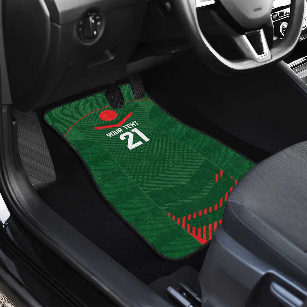 Custom Bangladesh Cricket Car Mats Go Tigers Sporty Version