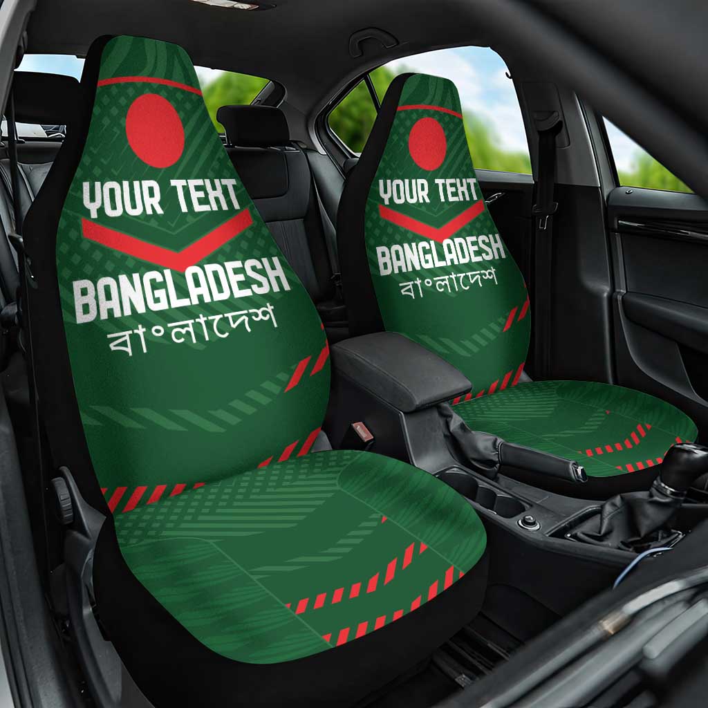 Custom Bangladesh Cricket Car Seat Cover Go Tigers Sporty Version