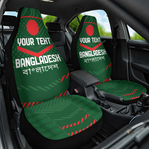 Custom Bangladesh Cricket Car Seat Cover Go Tigers Sporty Version