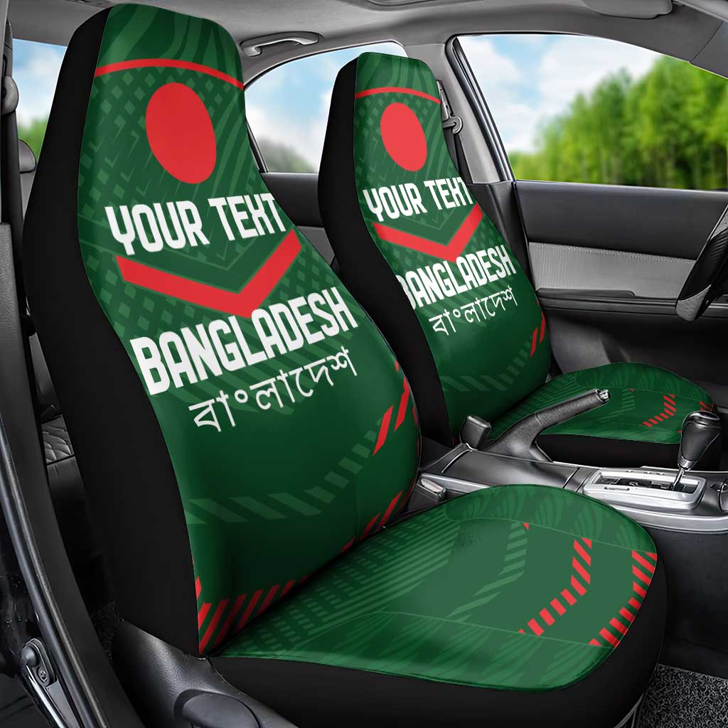 Custom Bangladesh Cricket Car Seat Cover Go Tigers Sporty Version