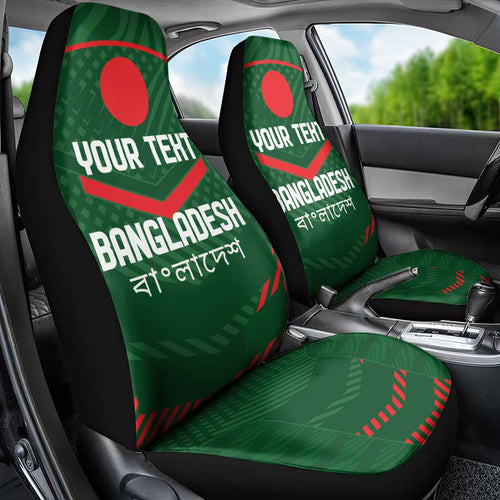 Custom Bangladesh Cricket Car Seat Cover Go Tigers Sporty Version