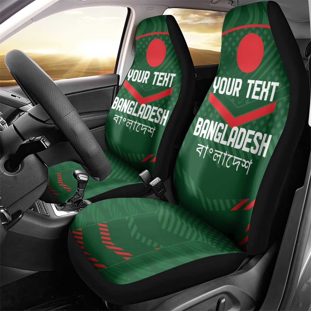 Custom Bangladesh Cricket Car Seat Cover Go Tigers Sporty Version