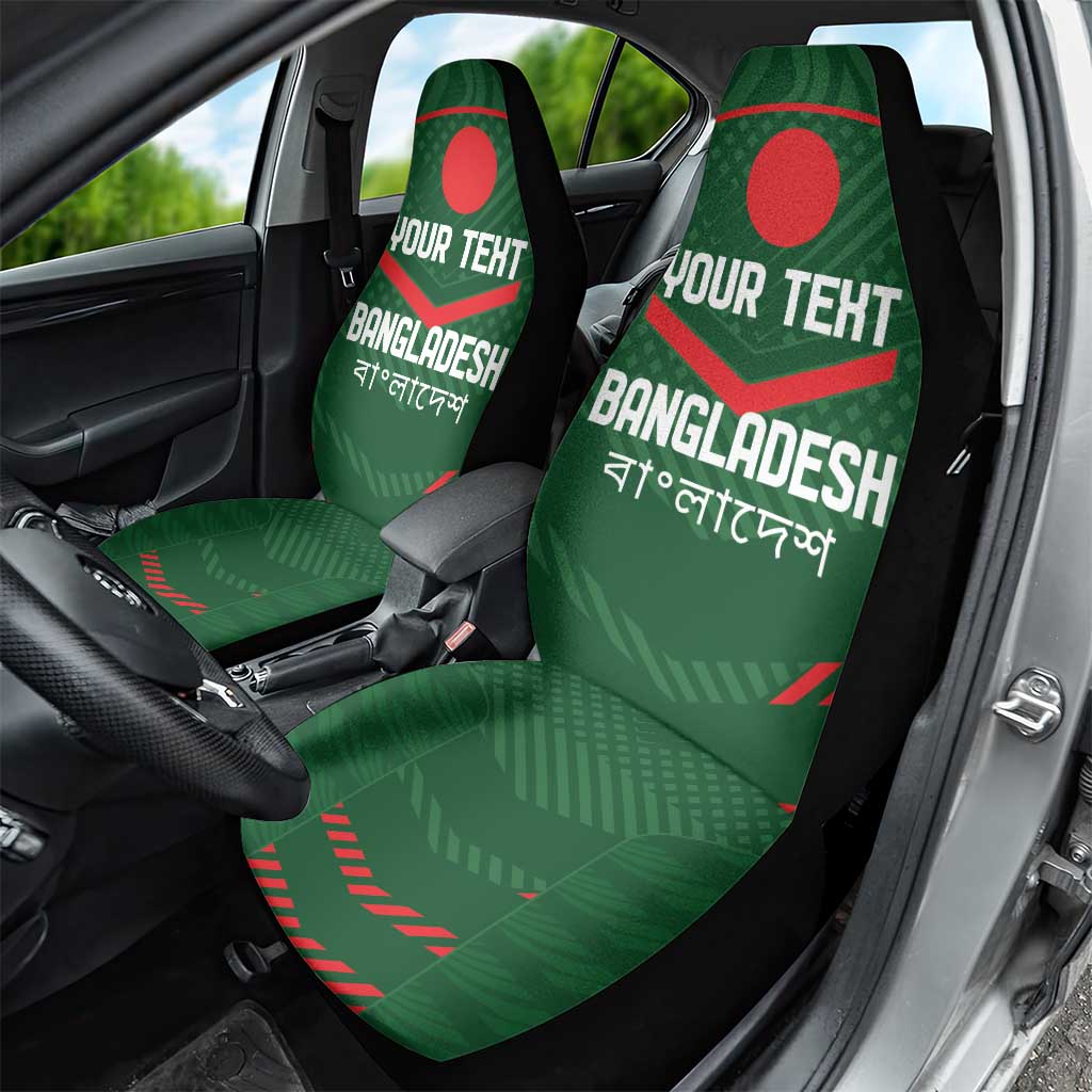 Custom Bangladesh Cricket Car Seat Cover Go Tigers Sporty Version