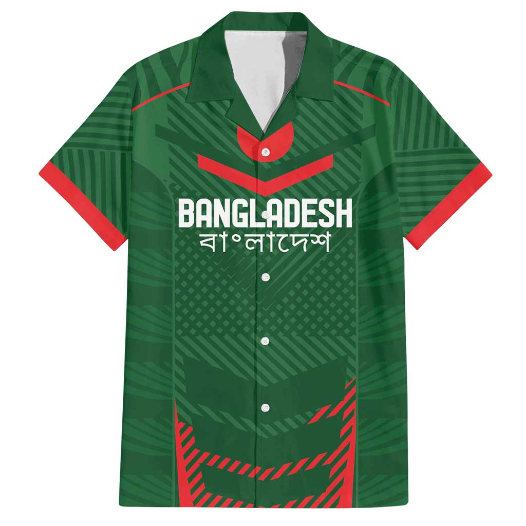 Custom Bangladesh Cricket Family Matching Long Sleeve Bodycon Dress and Hawaiian Shirt Go Tigers Sporty Version