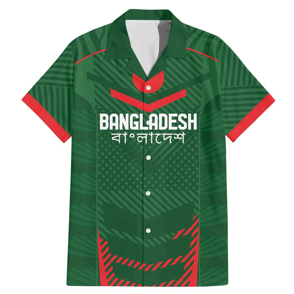 Custom Bangladesh Cricket Family Matching Mermaid Dress and Hawaiian Shirt Go Tigers Sporty Version