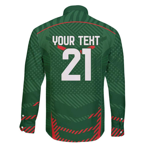 Custom Bangladesh Cricket Family Matching Off Shoulder Short Dress and Hawaiian Shirt Go Tigers Sporty Version