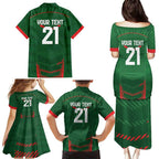 Custom Bangladesh Cricket Family Matching Puletasi and Hawaiian Shirt Go Tigers Sporty Version