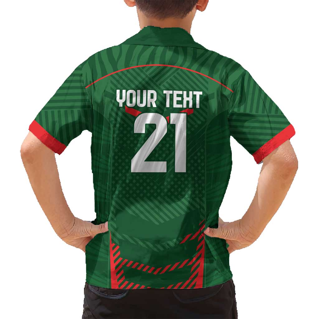 Custom Bangladesh Cricket Family Matching Summer Maxi Dress and Hawaiian Shirt Go Tigers Sporty Version
