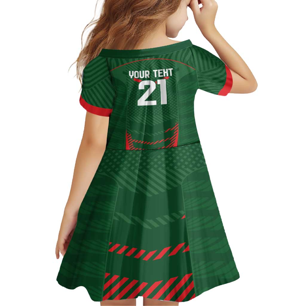 Custom Bangladesh Cricket Family Matching Summer Maxi Dress and Hawaiian Shirt Go Tigers Sporty Version