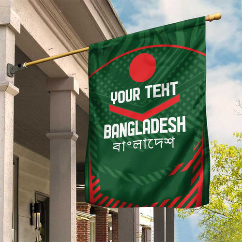 Custom Bangladesh Cricket Garden Flag Go Tigers Sporty Version