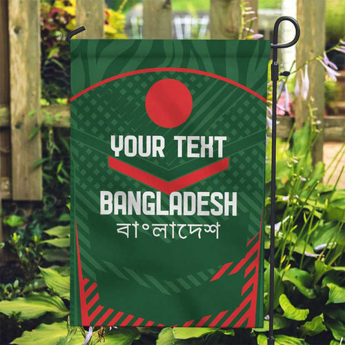 Custom Bangladesh Cricket Garden Flag Go Tigers Sporty Version