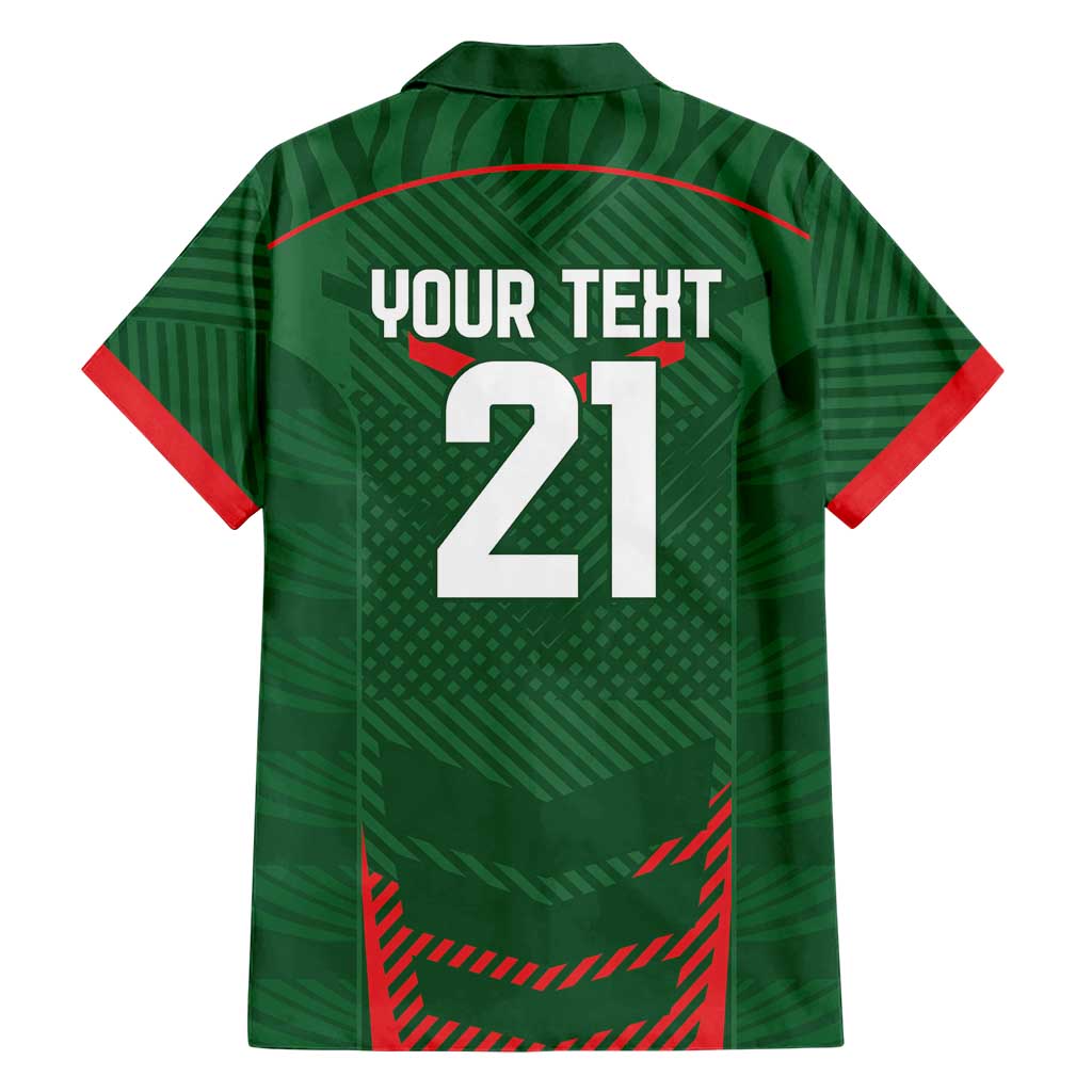 Custom Bangladesh Cricket Hawaiian Shirt Go Tigers Sporty Version