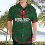 Custom Bangladesh Cricket Hawaiian Shirt Go Tigers Sporty Version