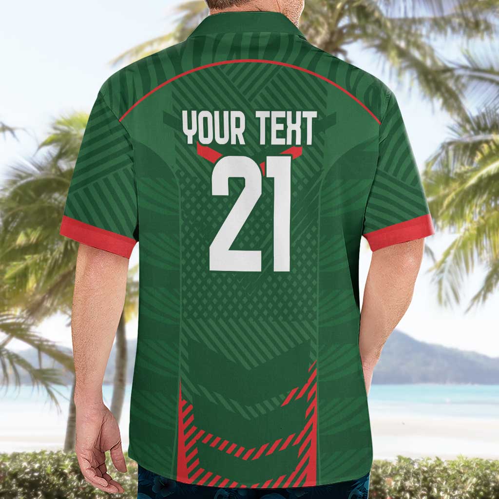 Custom Bangladesh Cricket Hawaiian Shirt Go Tigers Sporty Version