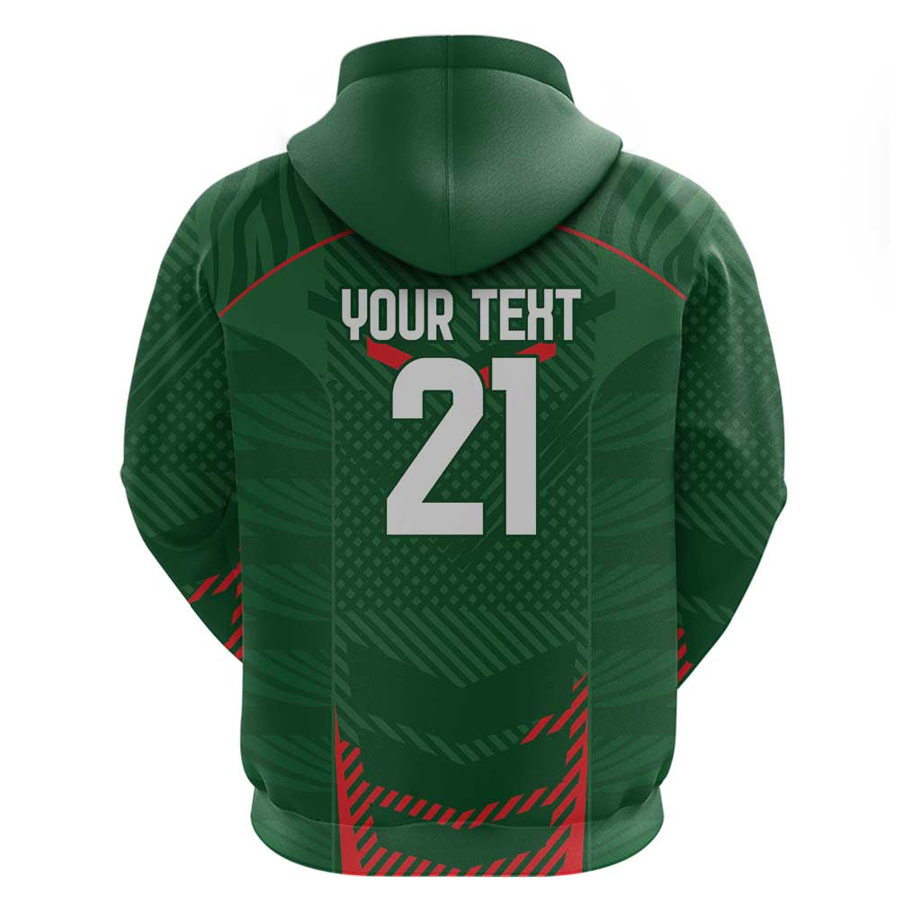 Custom Bangladesh Cricket Hoodie Go Tigers Sporty Version