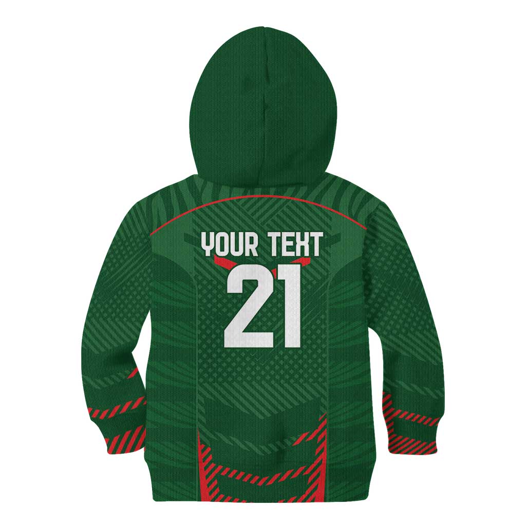 Custom Bangladesh Cricket Kid Hoodie Go Tigers Sporty Version