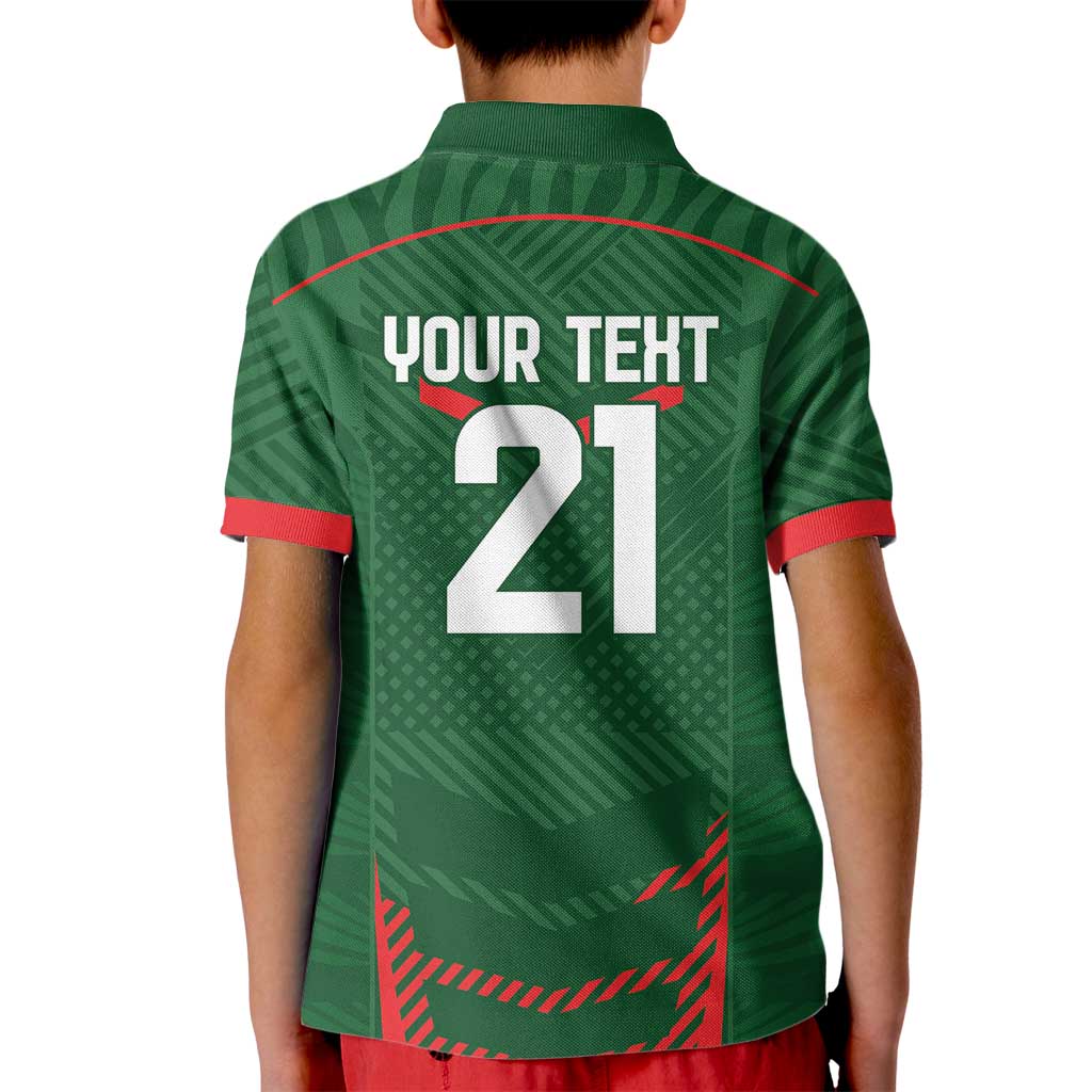 Custom Bangladesh Cricket Kid Polo Shirt Go Tigers Sporty Version