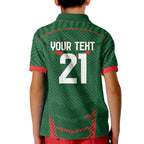 Custom Bangladesh Cricket Kid Polo Shirt Go Tigers Sporty Version