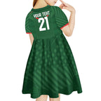 Custom Bangladesh Cricket Kid Short Sleeve Dress Go Tigers Sporty Version