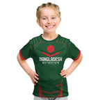 Custom Bangladesh Cricket Kid T Shirt Go Tigers Sporty Version