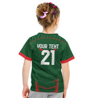 Custom Bangladesh Cricket Kid T Shirt Go Tigers Sporty Version