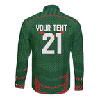 Custom Bangladesh Cricket Long Sleeve Button Shirt Go Tigers Sporty Version
