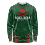 Custom Bangladesh Cricket Long Sleeve Shirt Go Tigers Sporty Version