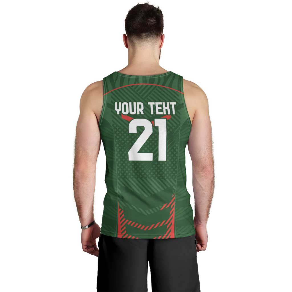 Custom Bangladesh Cricket Men Tank Top Go Tigers Sporty Version