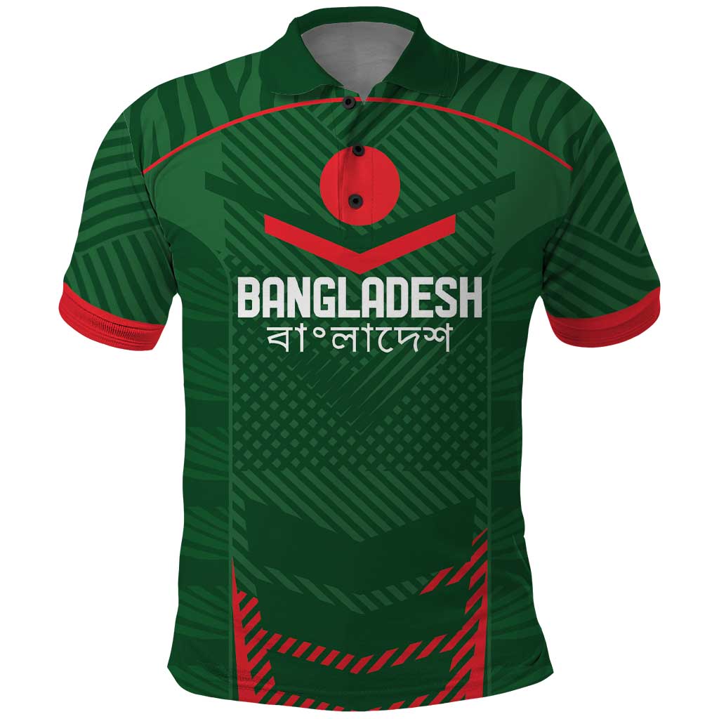 Custom Bangladesh Cricket Polo Shirt Go Tigers Sporty Version