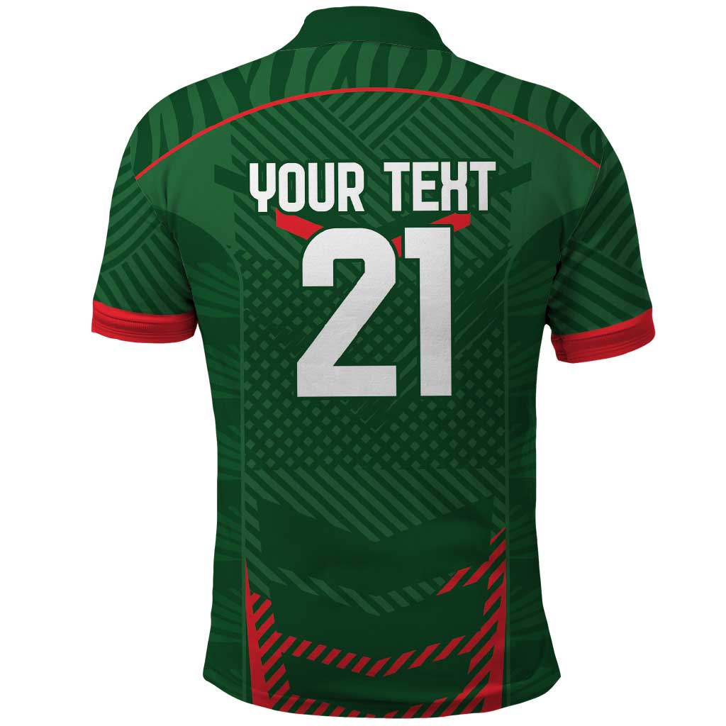 Custom Bangladesh Cricket Polo Shirt Go Tigers Sporty Version