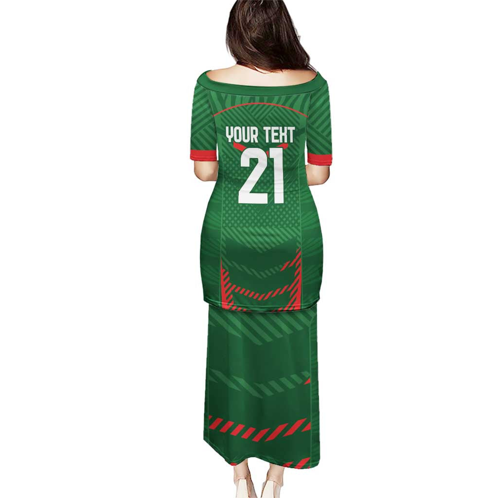 Custom Bangladesh Cricket Puletasi Go Tigers Sporty Version