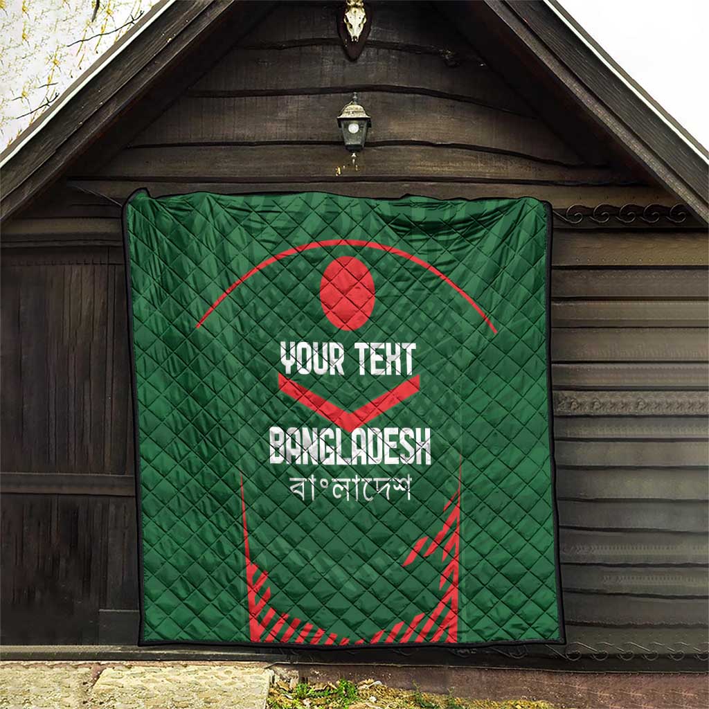 Custom Bangladesh Cricket Quilt Go Tigers Sporty Version