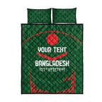 Custom Bangladesh Cricket Quilt Bed Set Go Tigers Sporty Version