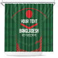 Custom Bangladesh Cricket Shower Curtain Go Tigers Sporty Version