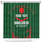Custom Bangladesh Cricket Shower Curtain Go Tigers Sporty Version
