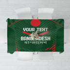 Custom Bangladesh Cricket Tablecloth Go Tigers Sporty Version