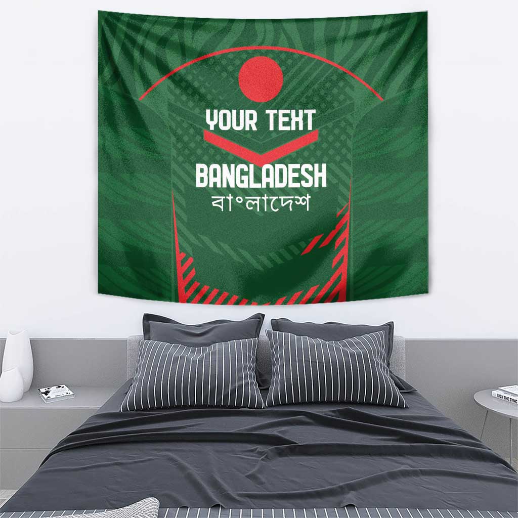 Custom Bangladesh Cricket Tapestry Go Tigers Sporty Version