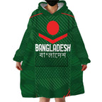 Custom Bangladesh Cricket Wearable Blanket Hoodie Go Tigers Sporty Version