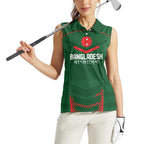 Custom Bangladesh Cricket Women Sleeveless Polo Shirt Go Tigers Sporty Version