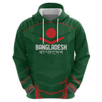 Custom Bangladesh Cricket Zip Hoodie Go Tigers Sporty Version