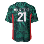 Royal Bengal Tiger Bangladesh Cricket Custom Baseball Jersey The Red and Green Version
